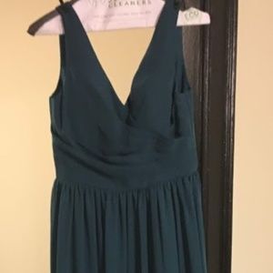 Azazie Keyla Peacock size A8